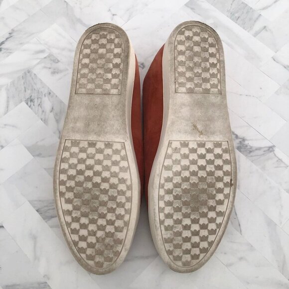 BIRDIES The Swift Slip On in Rust Orange Suede Size 10 - Picture 8 of 8